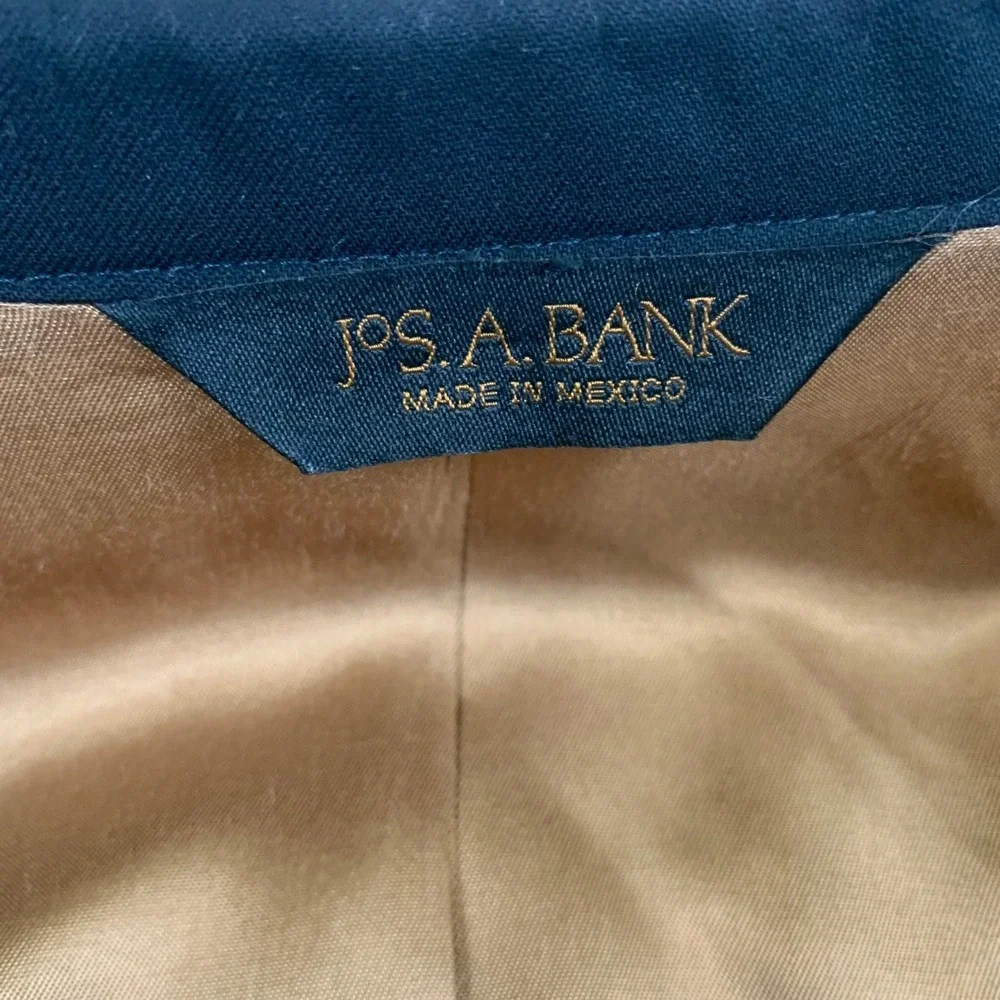 Jos. A. Bank Joseph Metropolitan Blazer 40R Black 100% Wool Slim Fit Suit Jacket